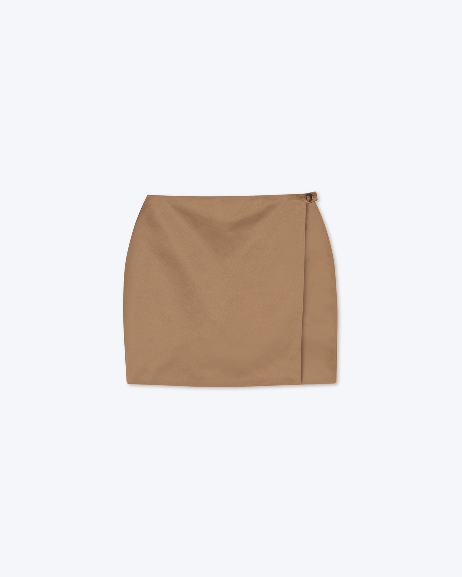 Svana Wrap Mini Skort | Fossil Brown