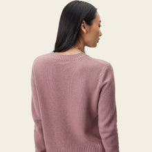Womens | Mila Cashmere Boxy Crop Sweater | Dusty Rose