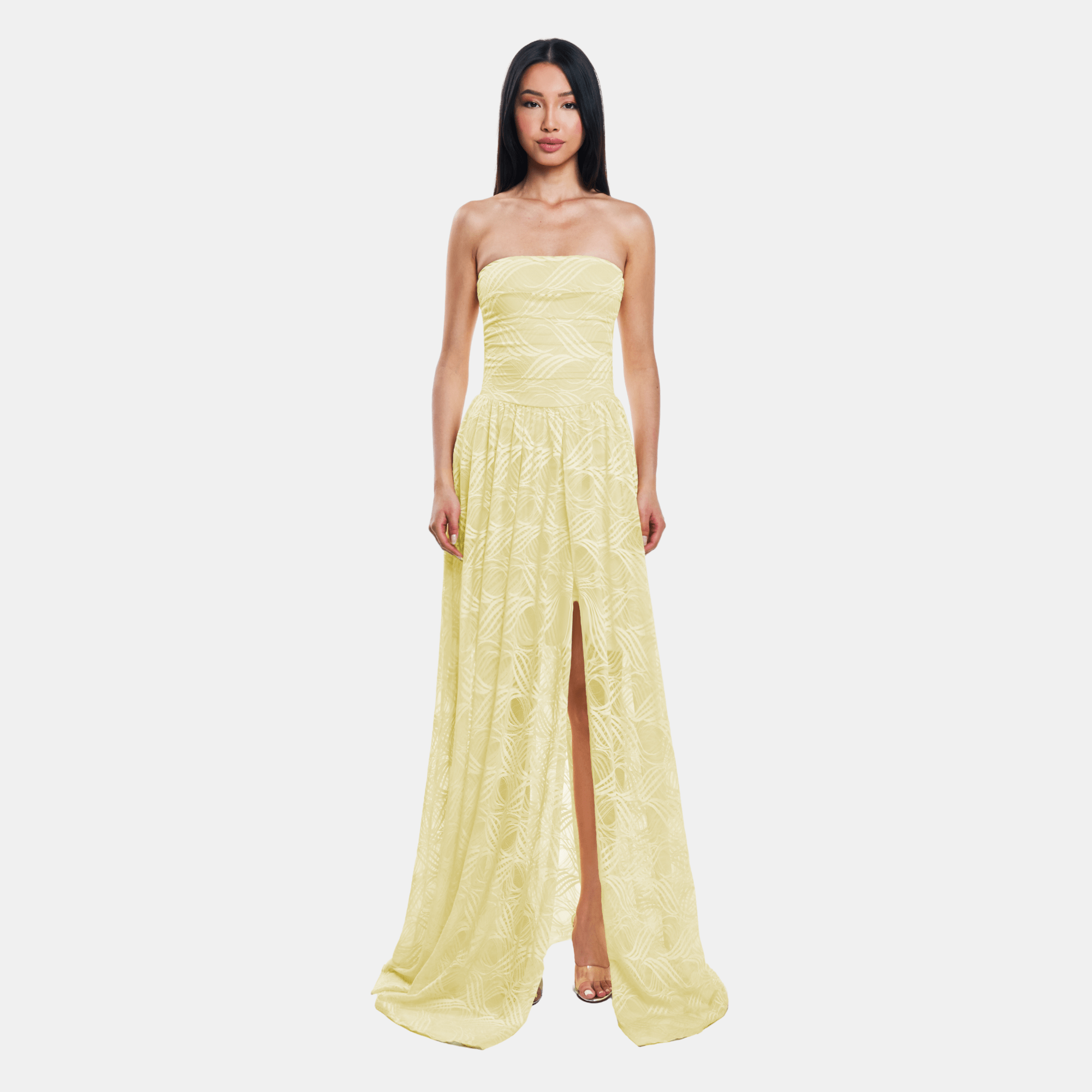OW Collection CLEO Maxi Dress Dress 229 - Butter Yellow