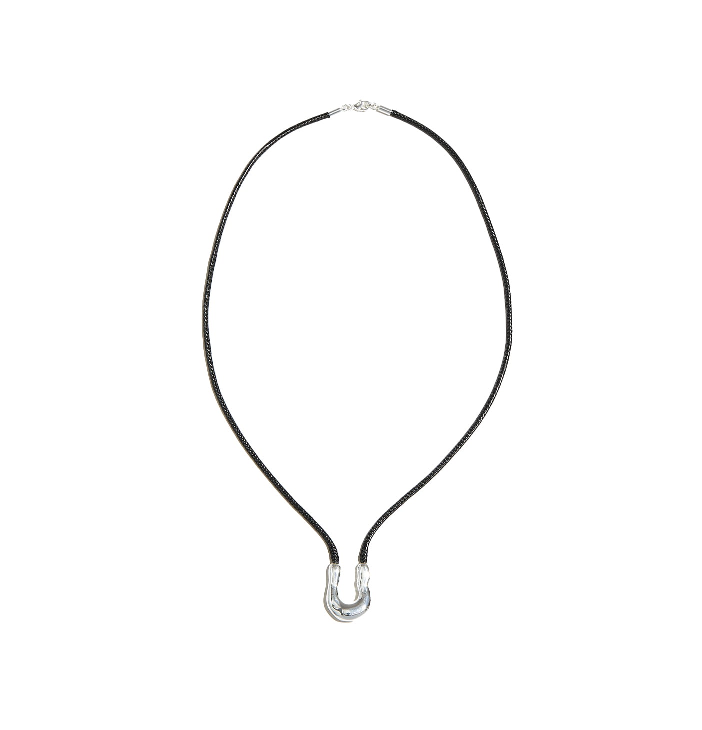 The Lea Cord Pendant Necklace |  Sterling Silver
