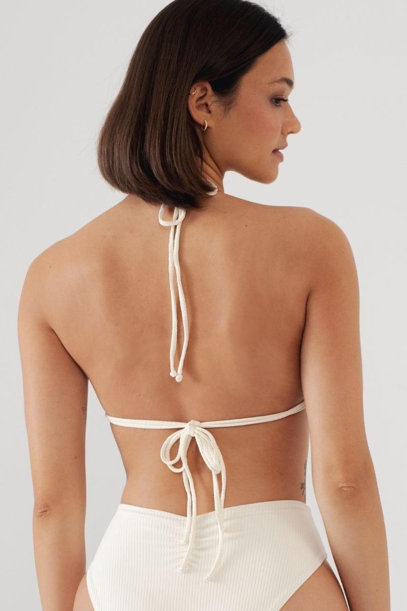 Brasil Bikini Top | Cream Rib
