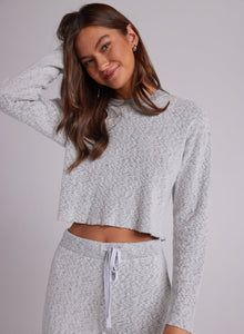 Crop Crew Sweatshirt - Heather Haze