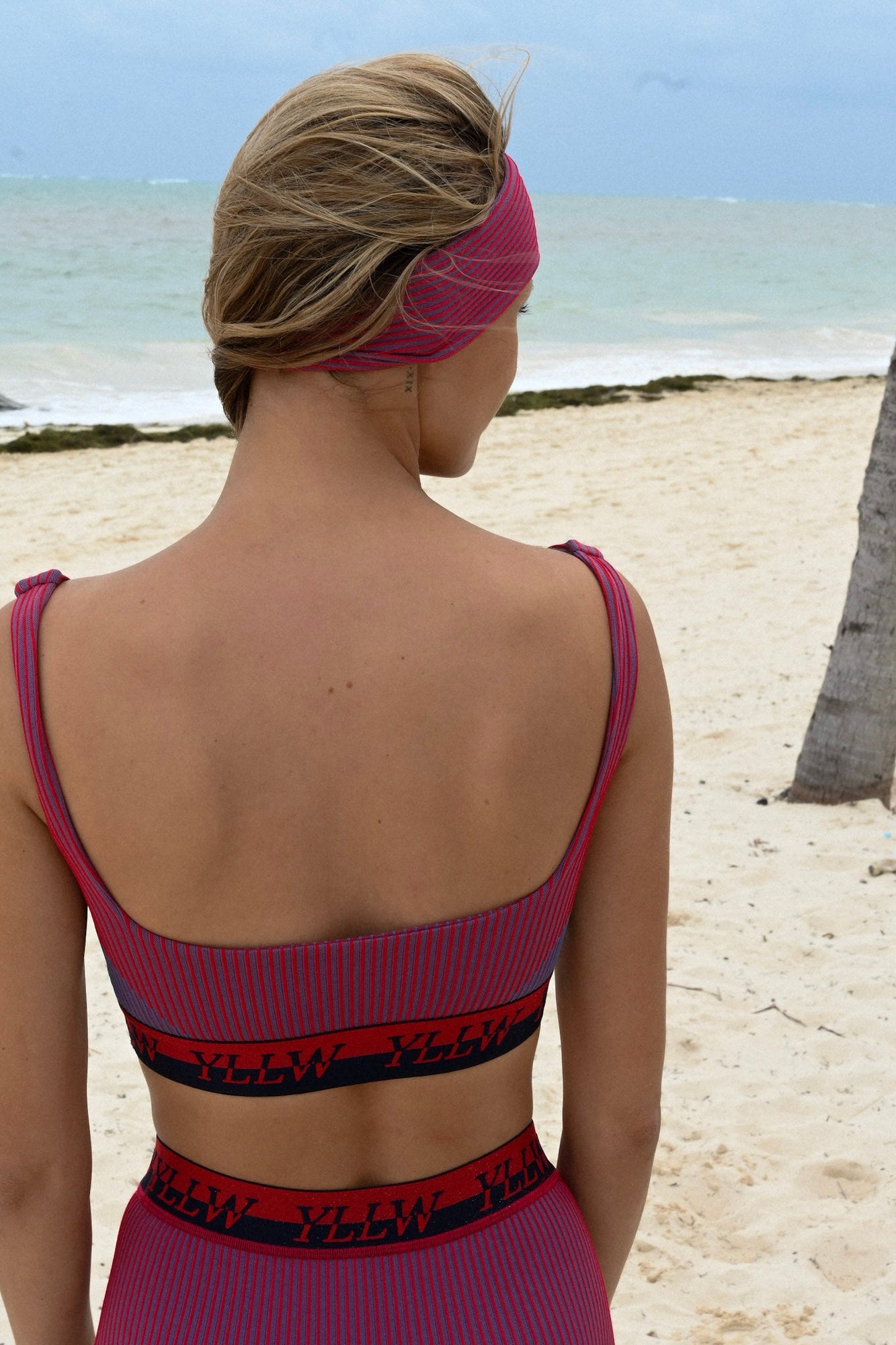 Brice Ribbed Bra | Rouge