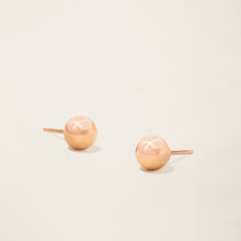 Womens | Sphere Studs | 14K Solid Rose Gold