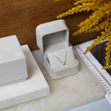 Womens | 14K Solid Yellow Gold | Solitaire Bezel Necklace | 0.15 CTW Diamonds