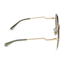 Womens | Donna III Sunglasses | Gold | Cool Matcha Gradient Polarized Lenses