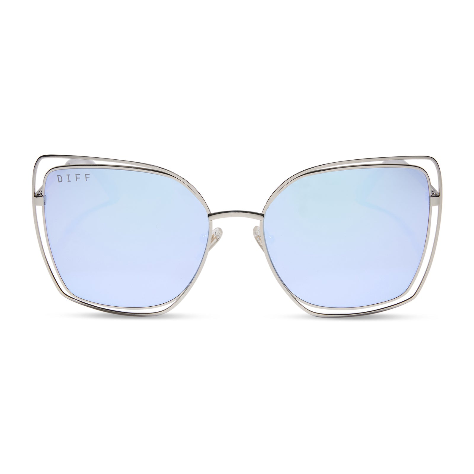 Womens | Jacqueline Sunglasses | Silver | Lavender Lenses