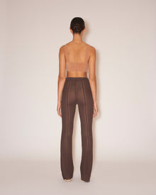 Womens | Gabin Paper Crochet Pants | Brown