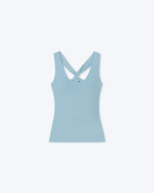 Joia Terry-Knit Tank Top | Sky