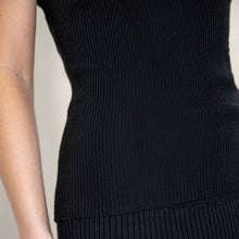 Womens | Marcella Featherlight Cashmere Ribbed Tank | Black