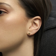 Womens | Sphere Studs | 14K Solid Yellow Gold