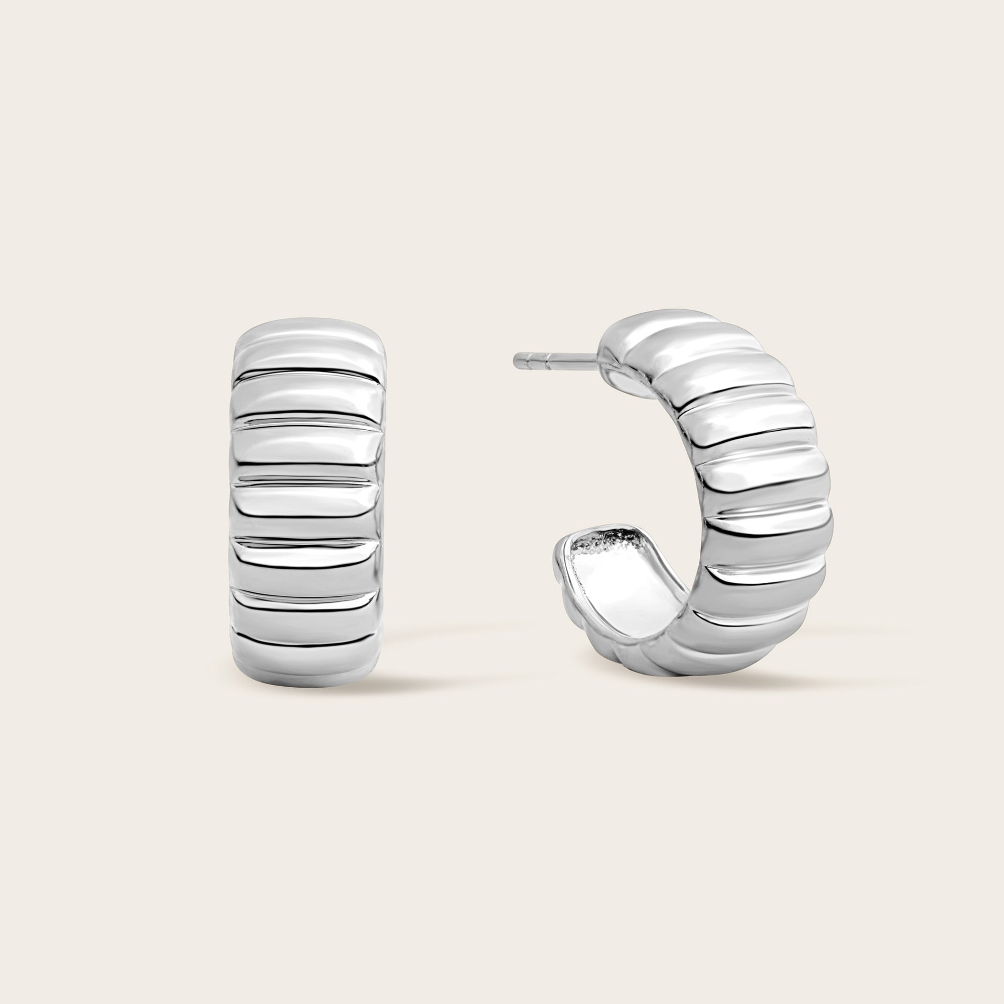 Womens | Aurelia Bold Hoops | Sterling Silver