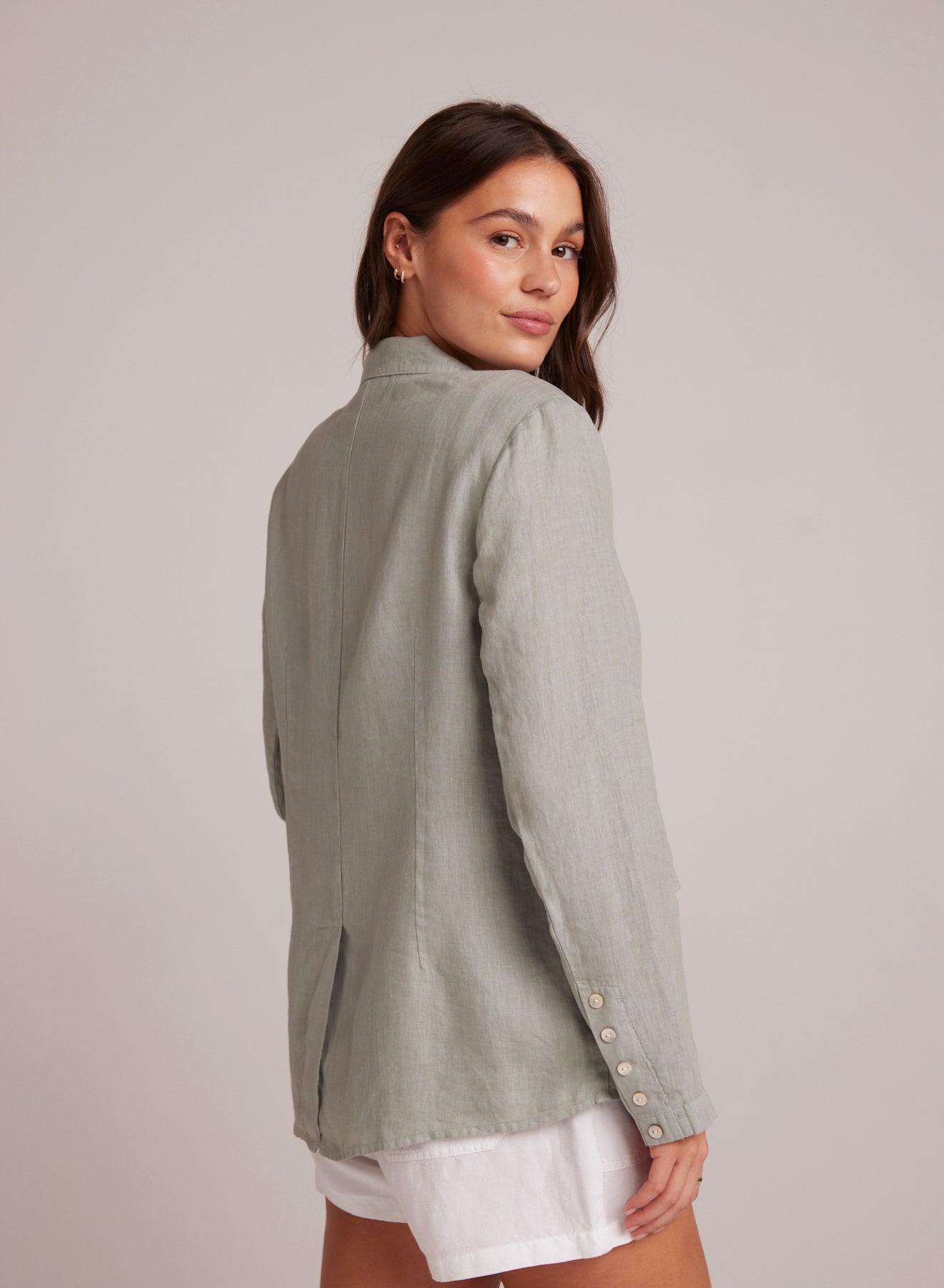 Easy Longline Blazer | Oasis Green