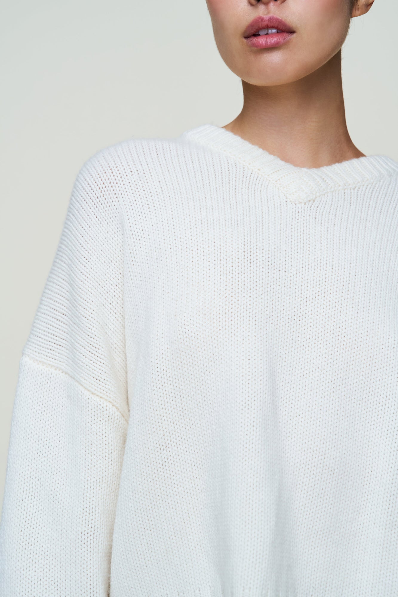 Womens | Joni Cashmere V-Neck Jumper | Ivory
