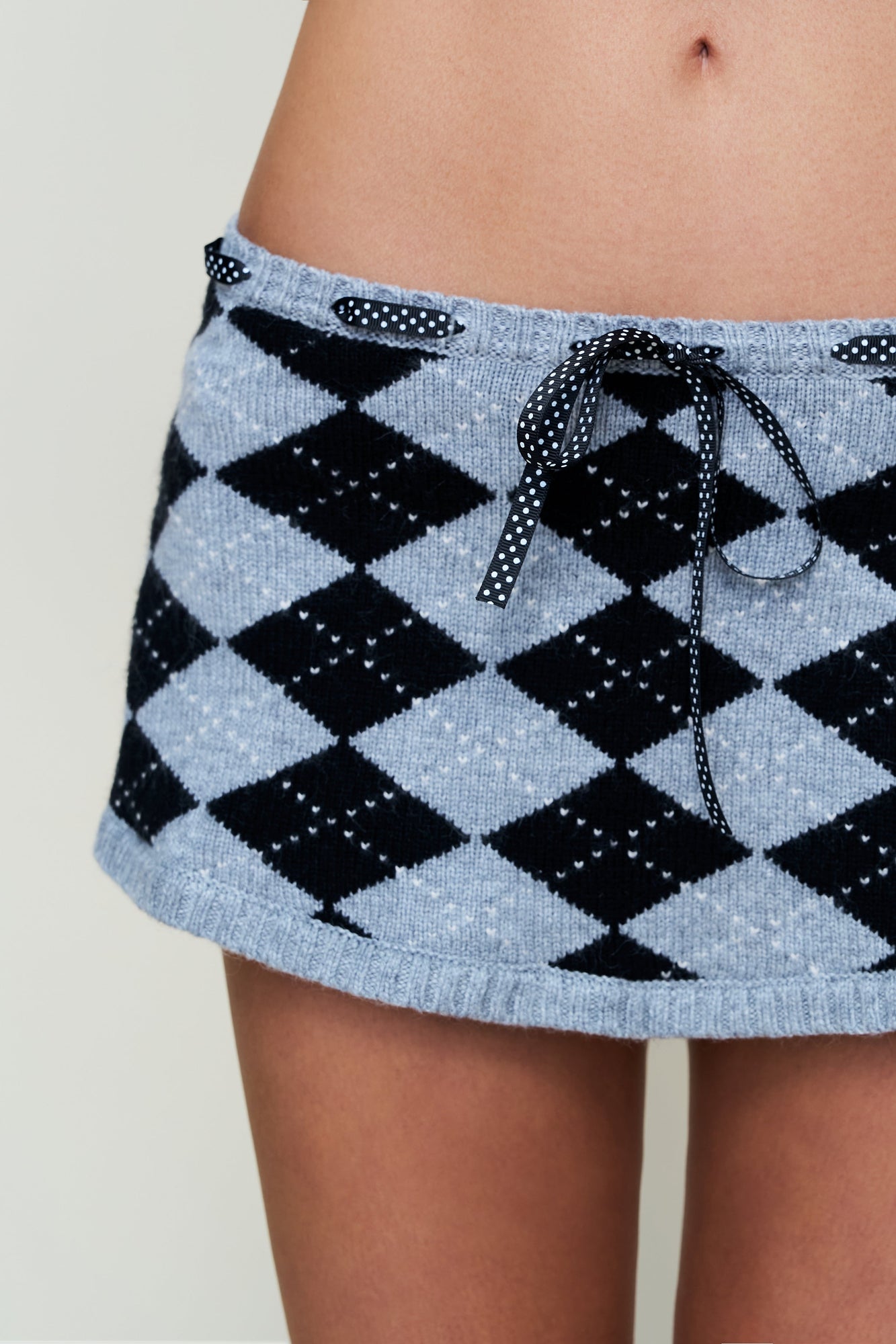 Womens | The Sweet Argyle Skirt | Heather Grey