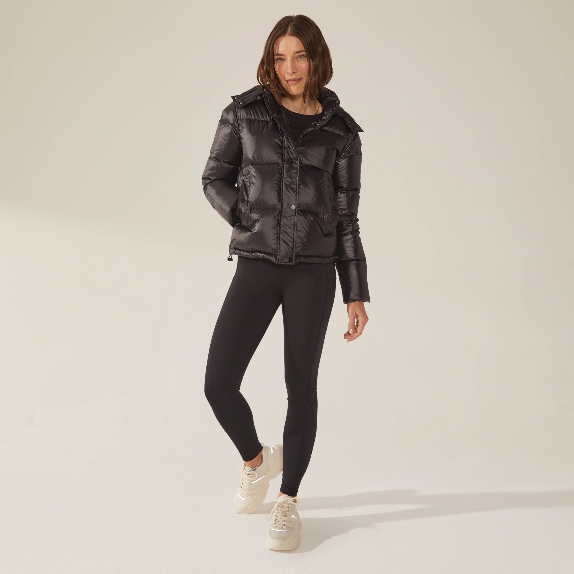 Womens | Adeline Hooded Down Puffer Jacket | Black