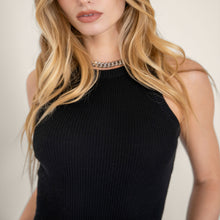 Womens | Marcella Featherlight Cashmere Ribbed Tank | Black