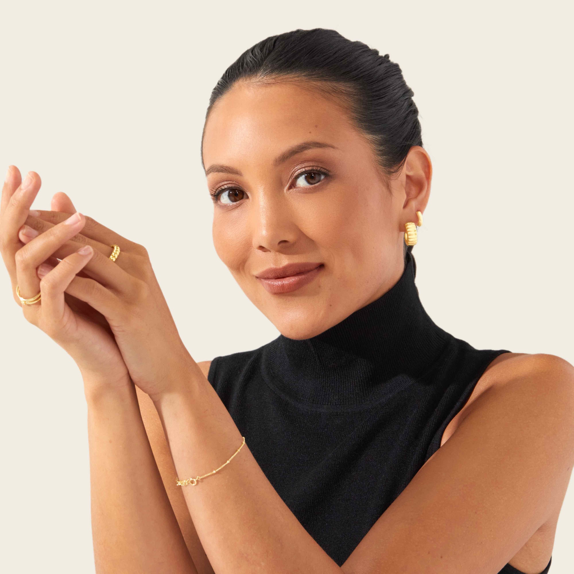 Womens | Aurelia Bold Hoops | 18K Gold Vermeil