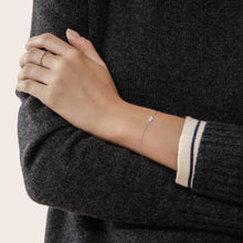 Womens | 14K Solid White Gold | Solitaire Baguette Bracelet | 0.12 CTW Diamonds