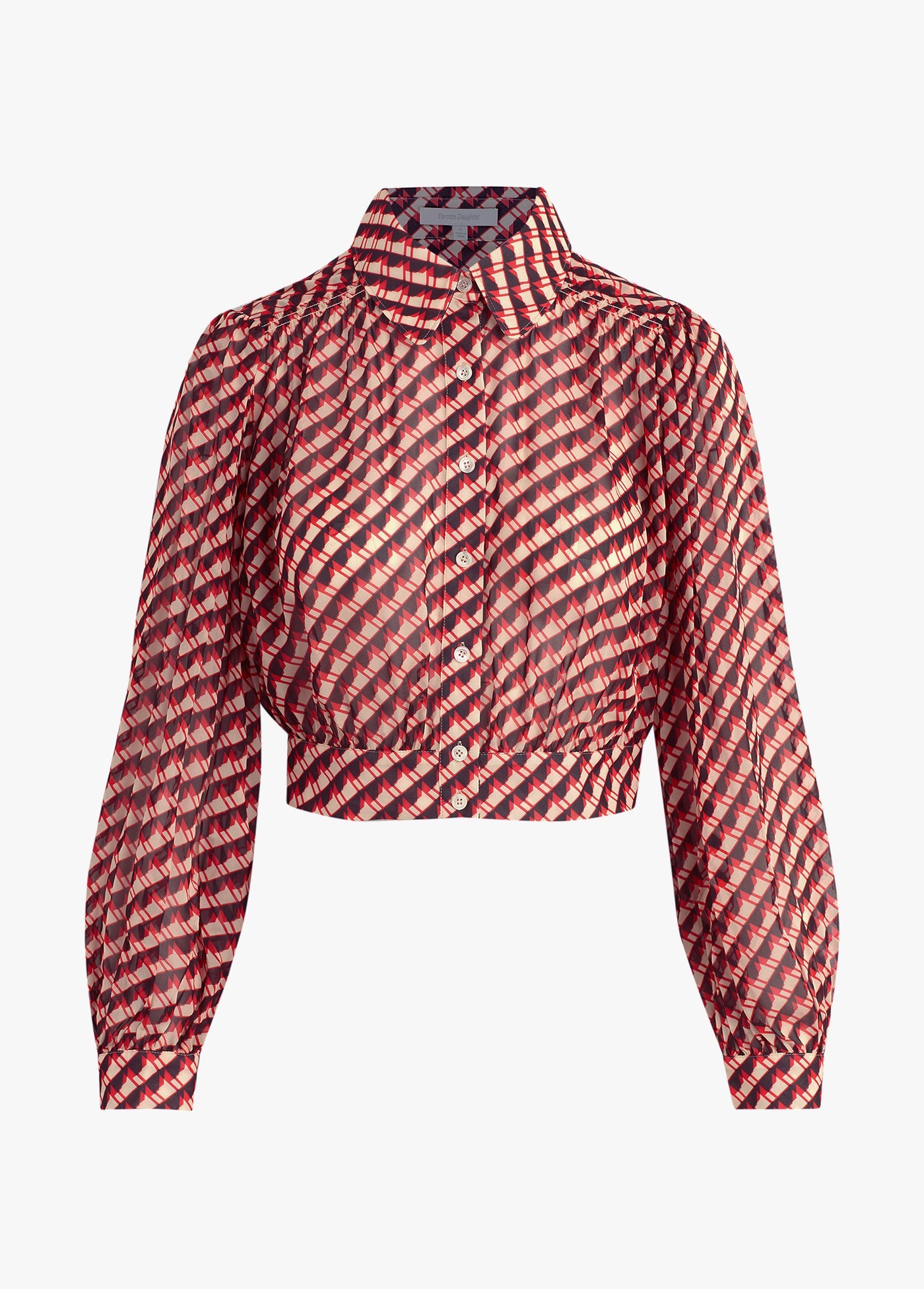 retro rouge houndstooth