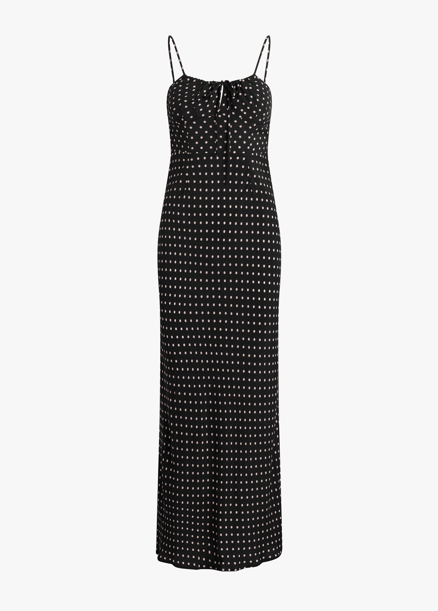 black ivory ditsy dot