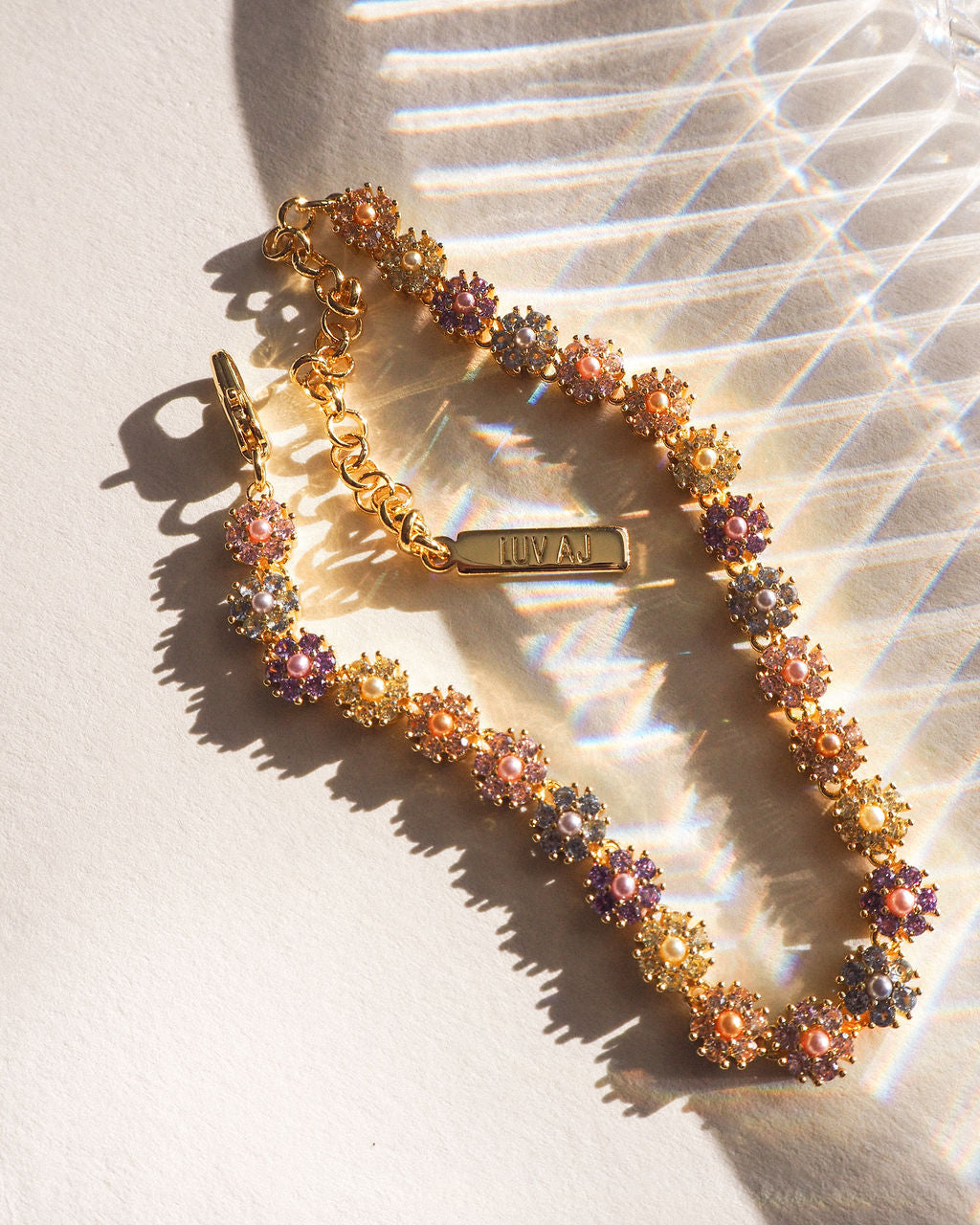 Daisy Studs Anklet | Gold