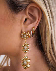 Daisy Statement Earrings | Gold