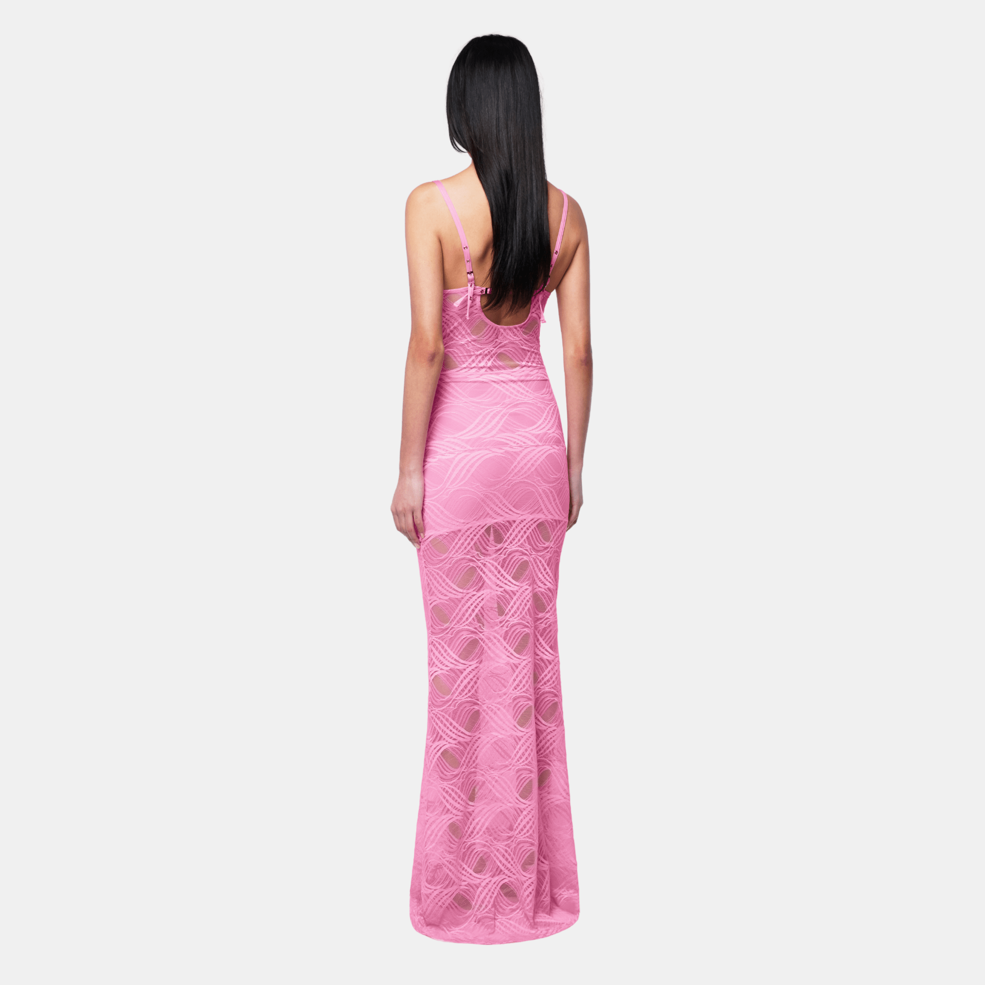 OW Collection FLORA Maxi Dress Dress 126 - Hot Pink