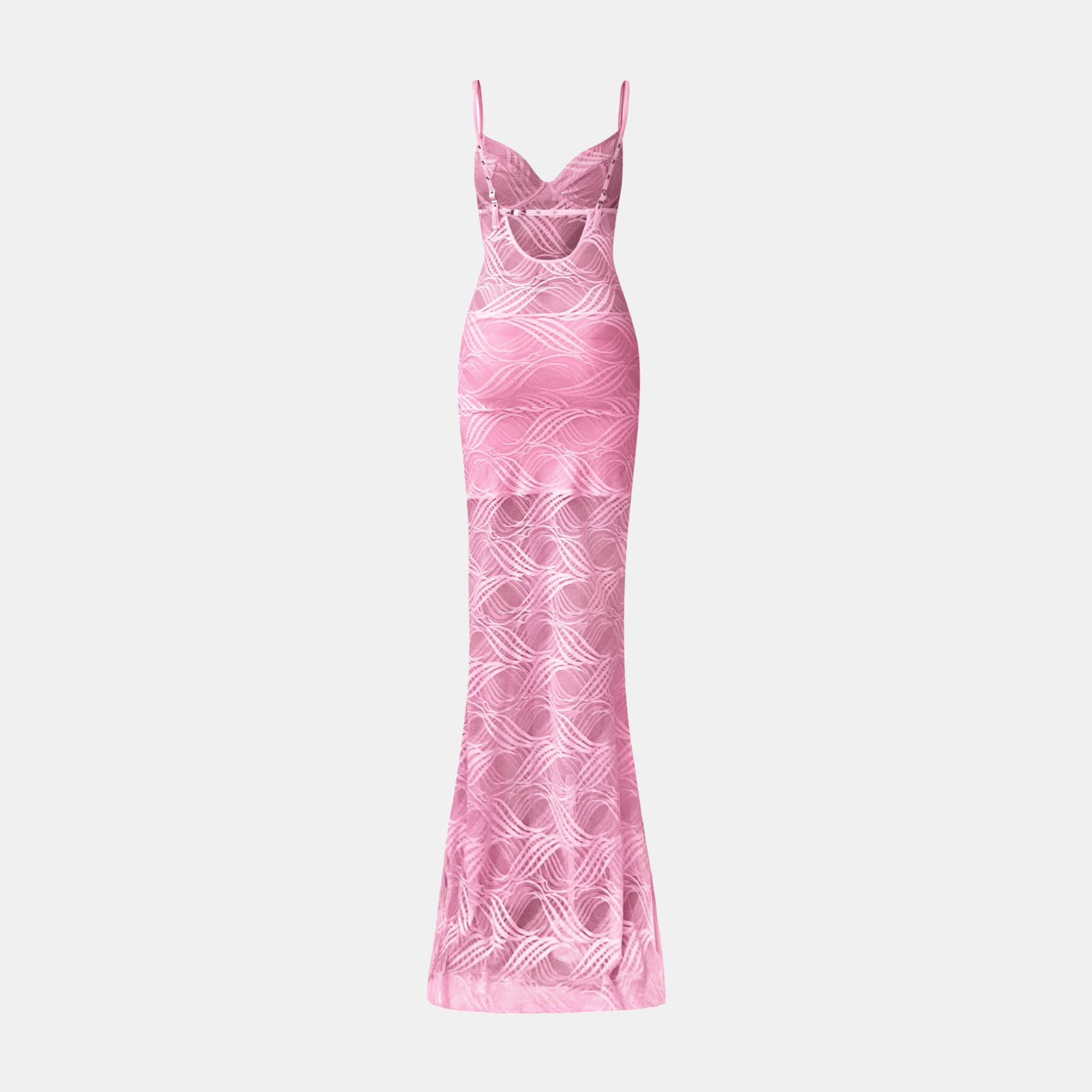 OW Collection FLORA Maxi Dress Dress 126 - Hot Pink