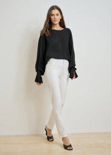 The Jen Mid Rise Slim Straight | Anchorage White