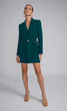 Jeanne Crepe Blazer Dress | Hunter