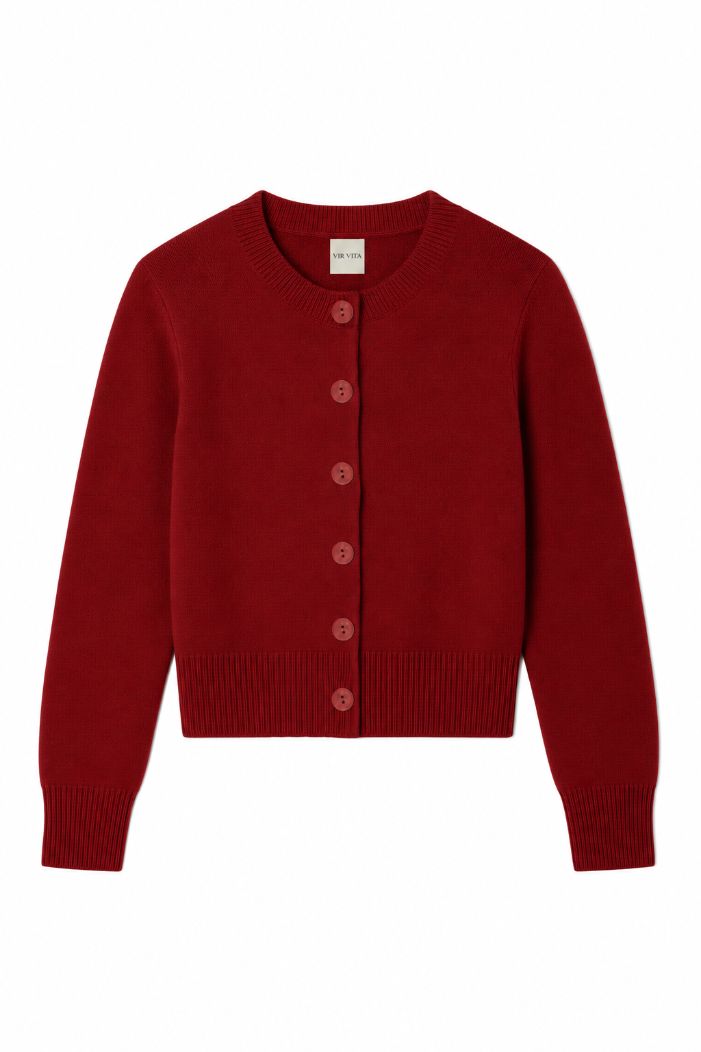 Greta Cashmere Cardigan | Cherry