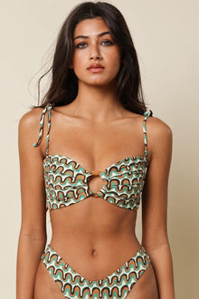 Tori Ties Bandeau Bikini Top | Groovy