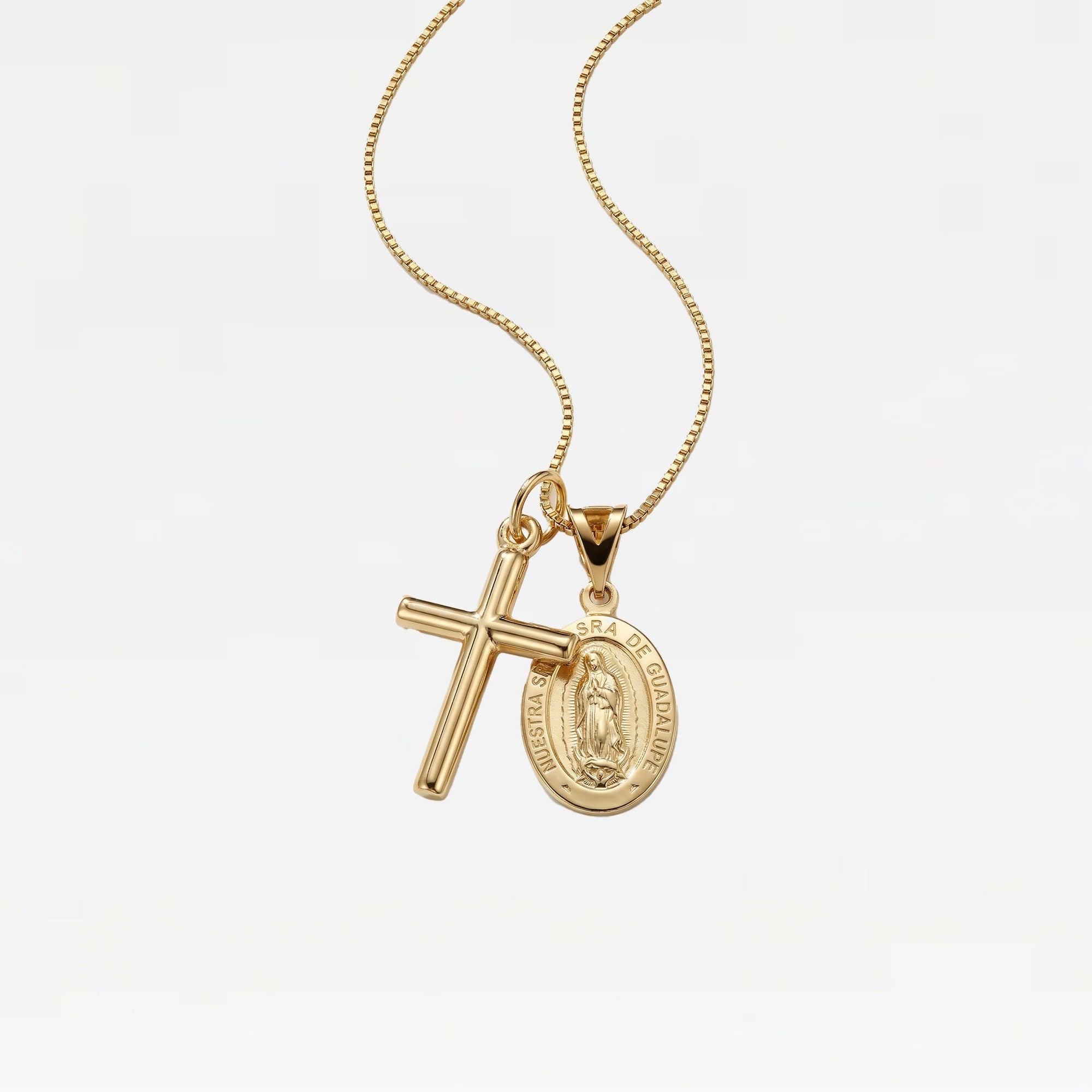 The Guadalupe Cross Necklace | Gold Vermeil