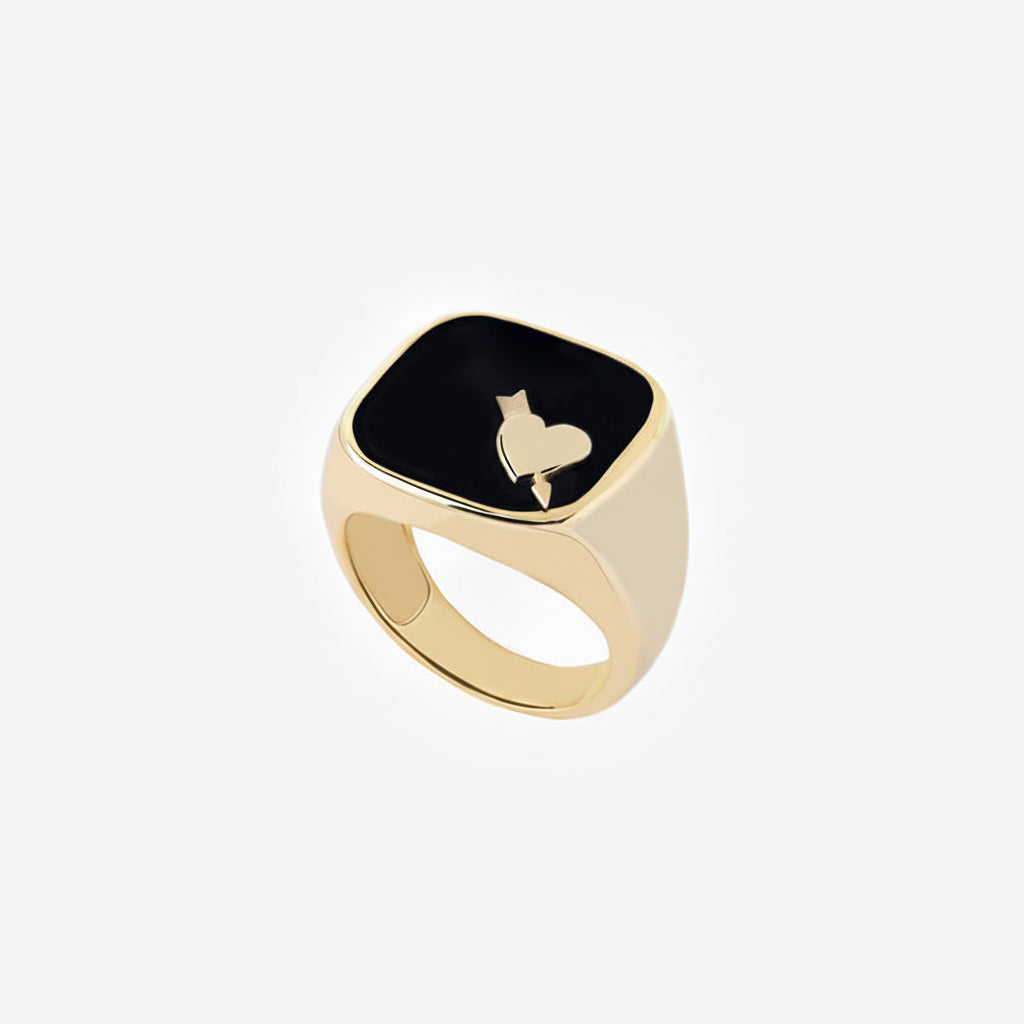 Briseur De Coeur Signet Ring | Gold Vermeil