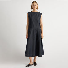Mali | Holland Drop-Waist Denim Dress in Size Small