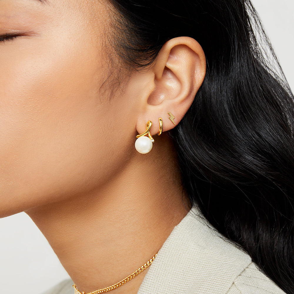 The Essential Huggie Hoops | 18KT Gold Vermeil & Sterling Silver