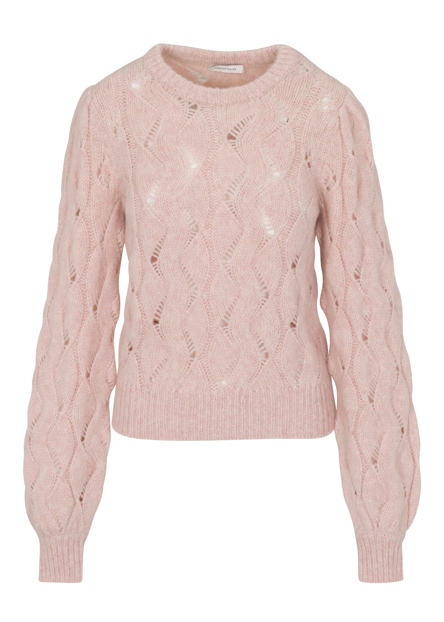 Alpaca Chainette Sweater | Blush