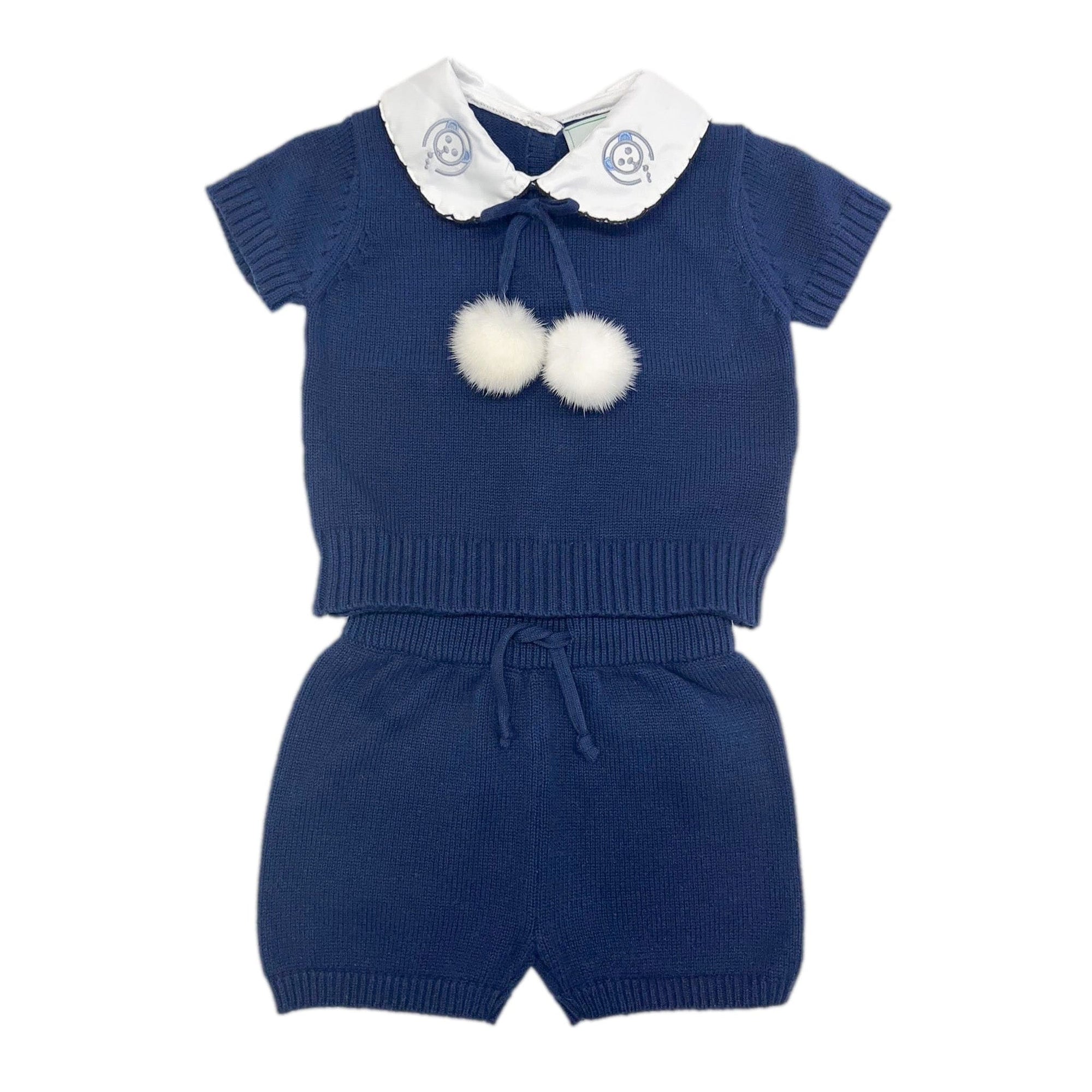 Billie Navy Top and Shorts Set - Petite Maison Kids