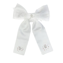 Constanza White Ceremony Hair Bow | White