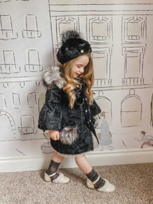 Milana Noir Sweater Coat - Petite Maison Kids