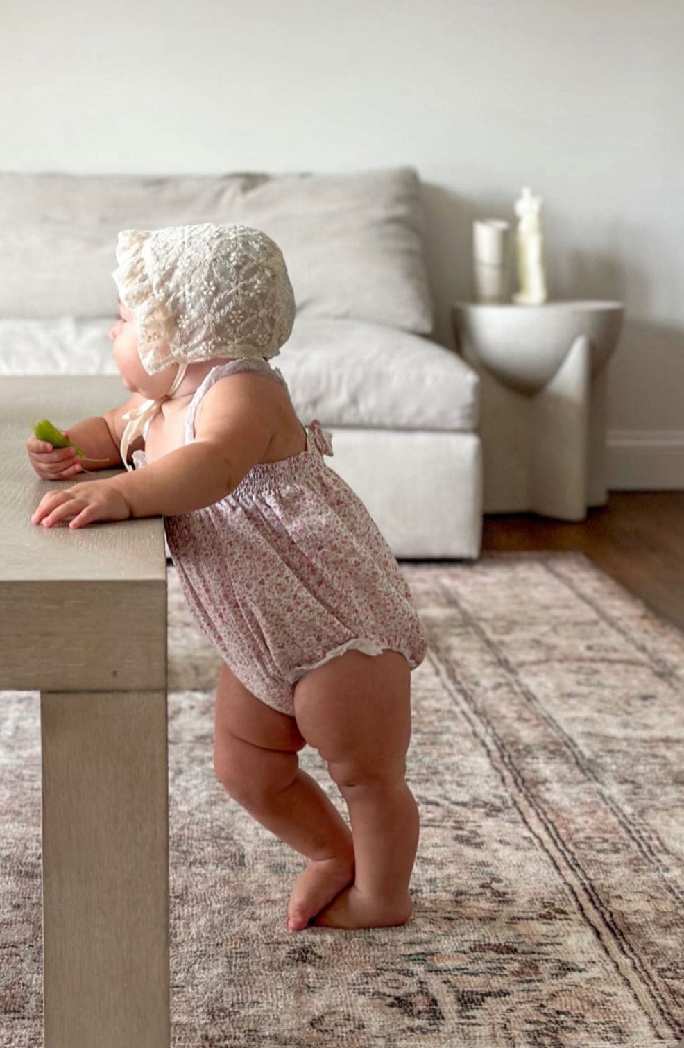 Ivory Lace Bonnet - Petite Maison Kids