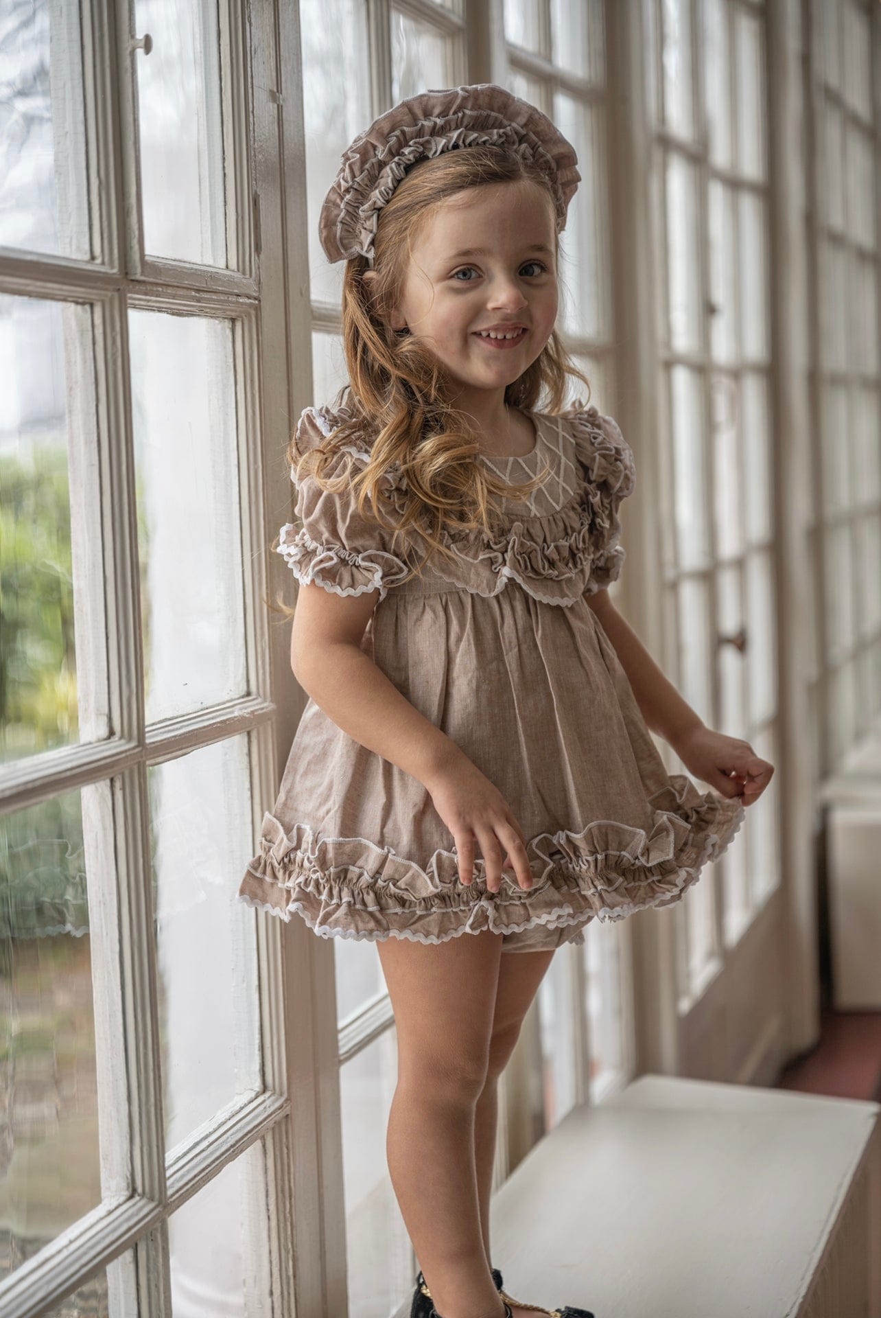 Ashlyn Linen Top and Shorts Set - Petite Maison Kids