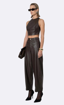 Perrie Crop | Brown