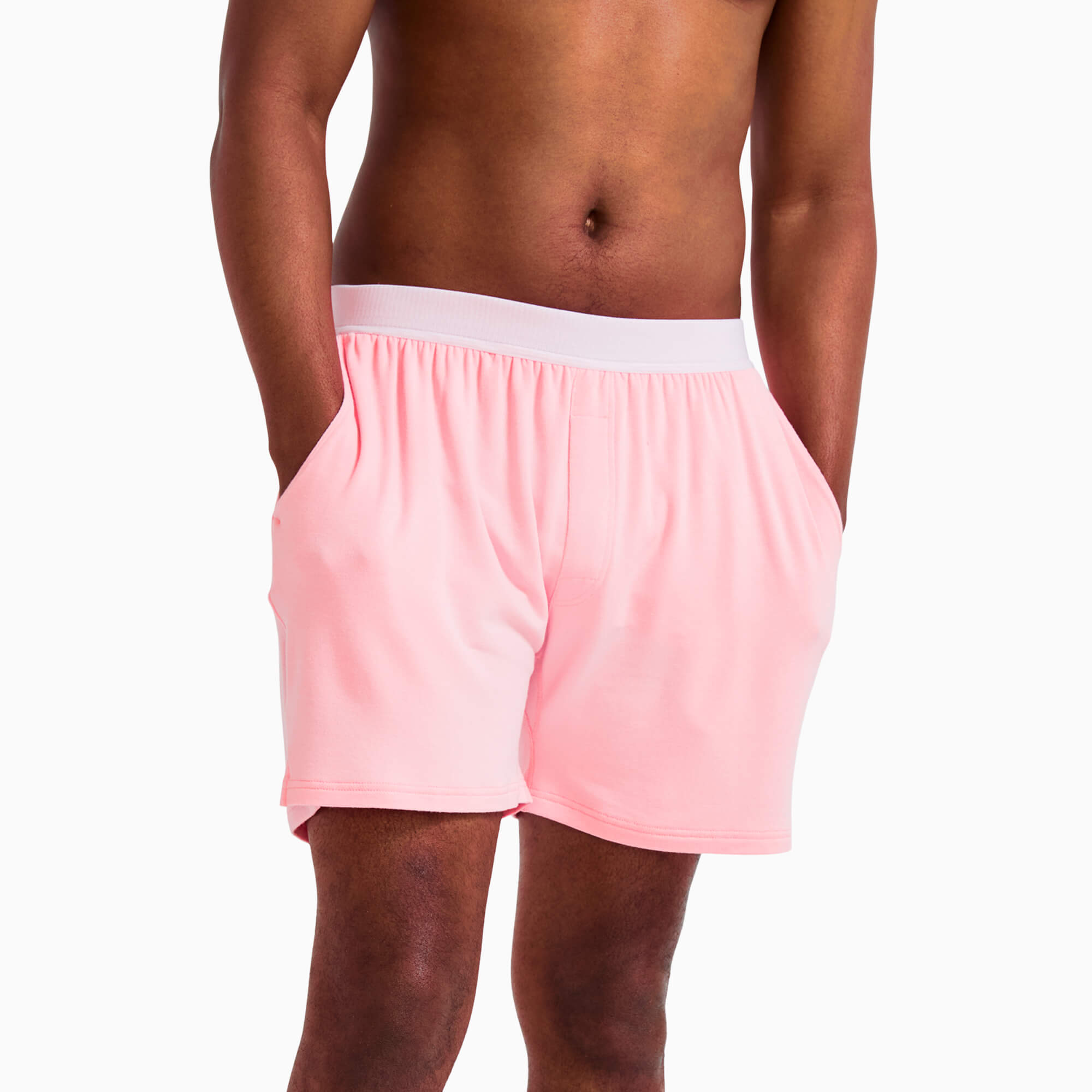 Modal Boxer Lounge Shorts | Boxers with Pockets | Flamingo/Taffy