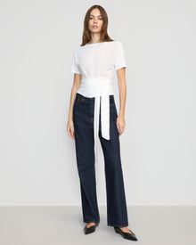 Beate | Jude Cropped Wrap Top in Size Extra Small