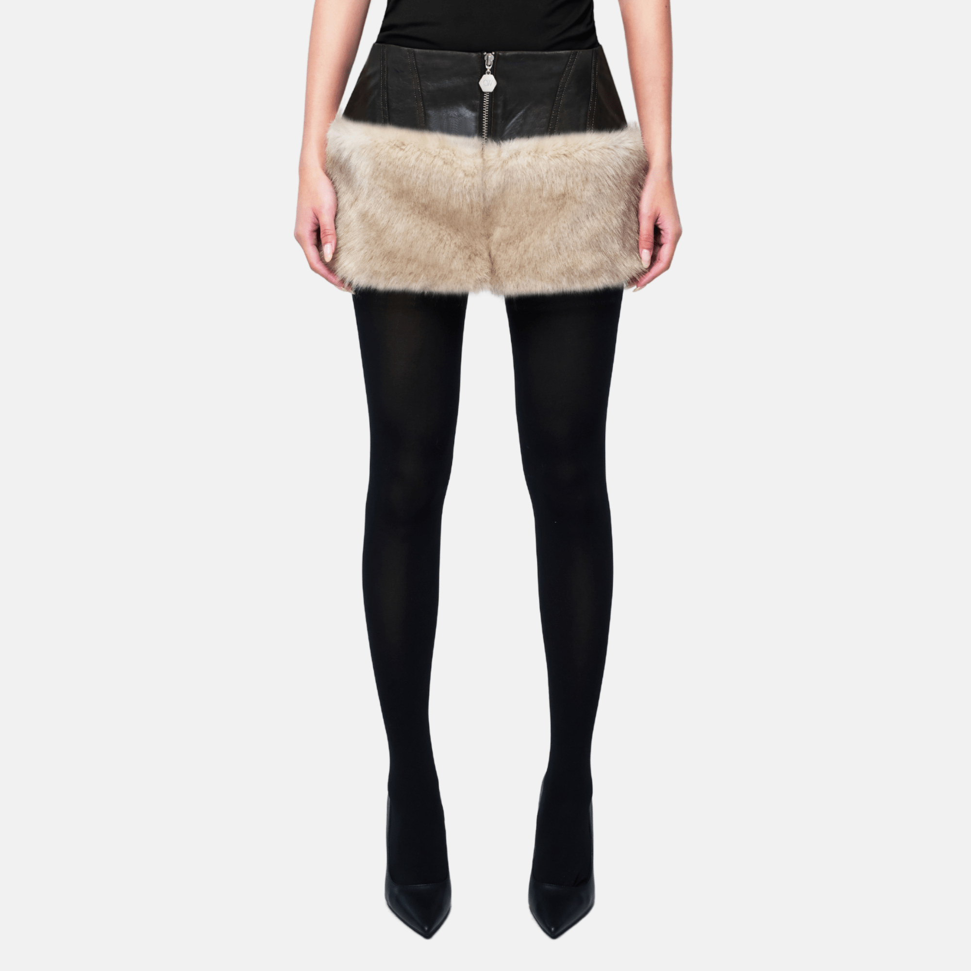 OW Collection KENDRA Skirt Skirt 237 - Distressed Black