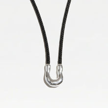 The Lea Cord Pendant Necklace |  Sterling Silver