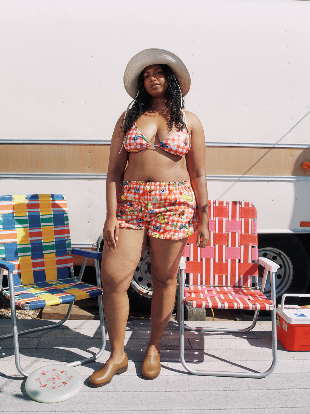 Pamela Two Piece | Garden Critters Gingham