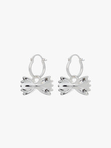 Farfalle Hoops | Silver